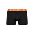 Black - Side - Henleys Mens Primas Boxer Shorts (Pack of 5)