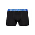Black - Pack Shot - Henleys Mens Primas Boxer Shorts (Pack of 5)