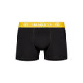 Black - Close up - Henleys Mens Primas Boxer Shorts (Pack of 5)