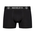 Black - Side - Henleys Mens McBlacken Boxer Shorts (Pack of 12)