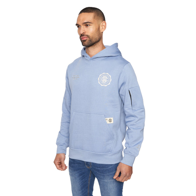 Blue - Side - Duck and Cover Mens Keyaan Hoodie