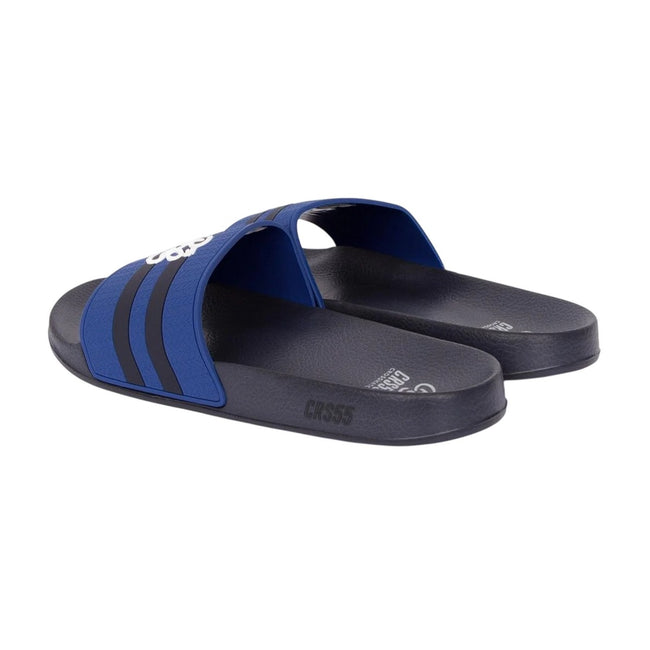 Navy-Blue - Back - Crosshatch Mens Hamlax Sliders