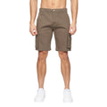 Khaki Brown - Front - Crosshatch Mens Frentons Cargo Shorts