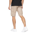 Stone - Back - Crosshatch Mens Frentons Cargo Shorts