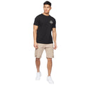 Stone - Side - Crosshatch Mens Frentons Cargo Shorts