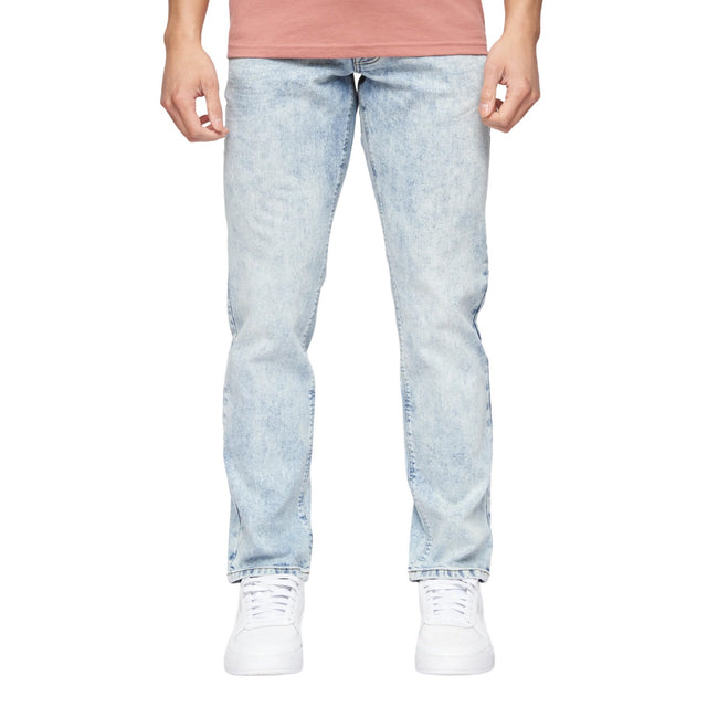 Light Wash - Front - Crosshatch Mens Cadman Straight Jeans