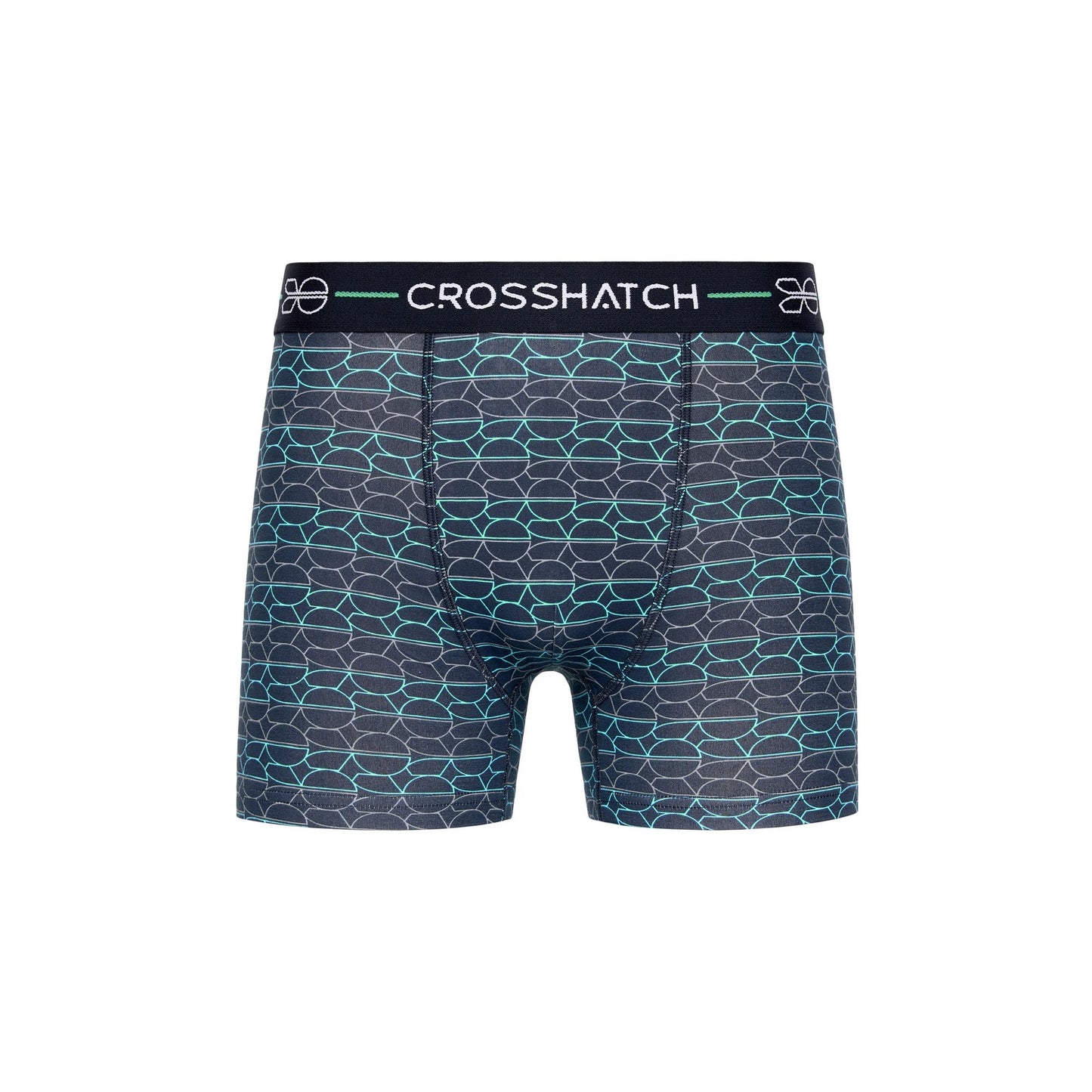 Green - Pack Shot - Crosshatch Mens Locky Boxer Shorts (Pack of 3)