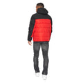 Black-Red - Back - Kings Will Dream Mens Deyton Colour Block Short Puffer Jacket