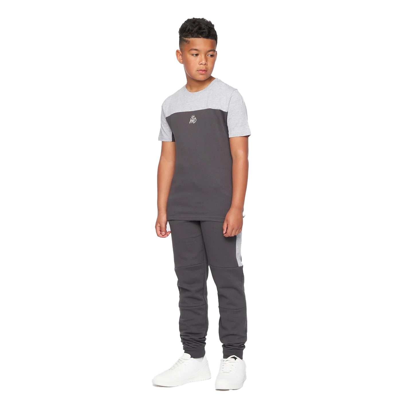 Asphalt-Grey Marl - Lifestyle - Kings Will Dream Boys Merton T-Shirt