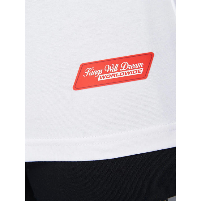 Optic White-Grey - Lifestyle - Kings Will Dream Boys Fracture Reflective Detail T-Shirt