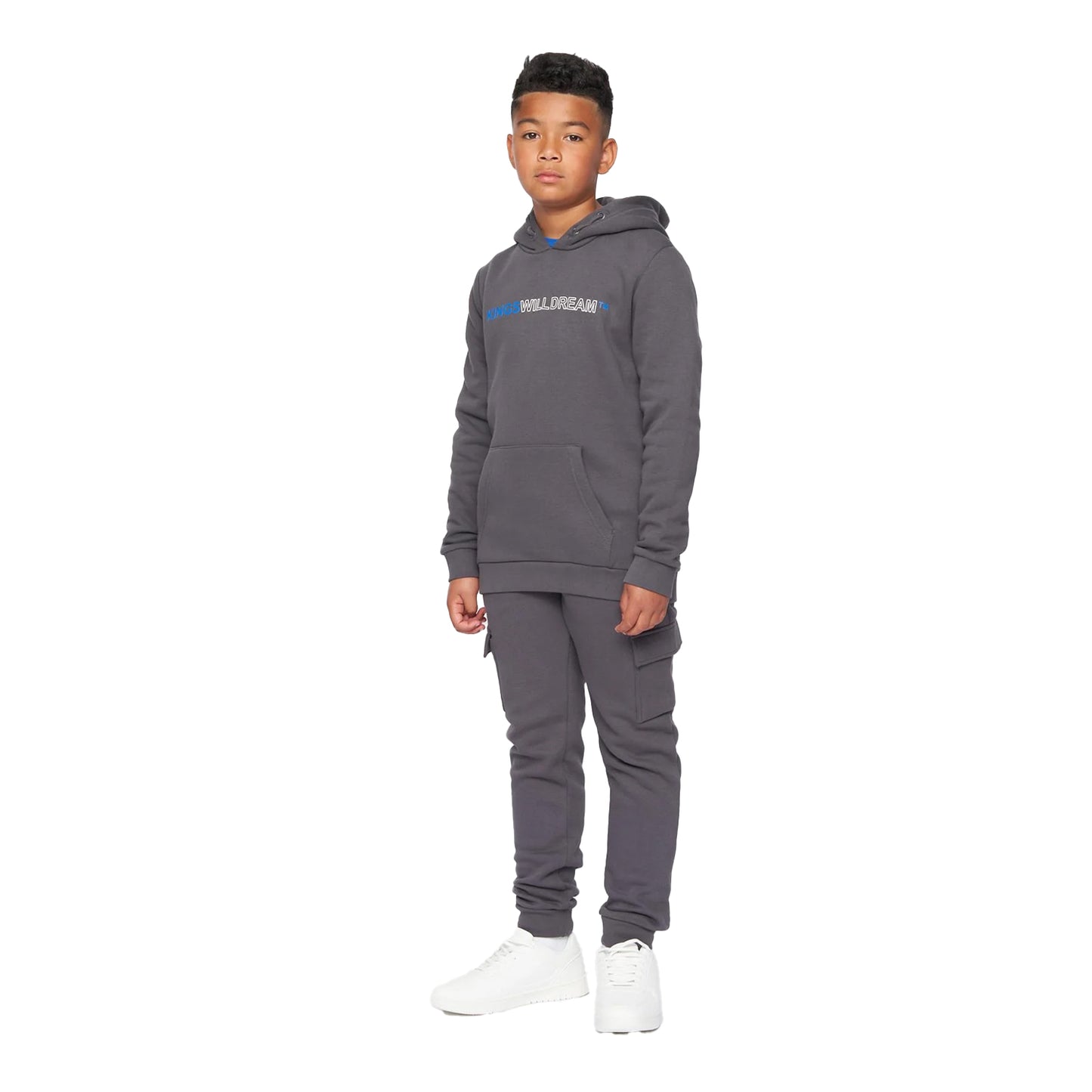 Asphalt-Blue-White - Lifestyle - Kings Will Dream Boys Quinn Jogging Bottoms