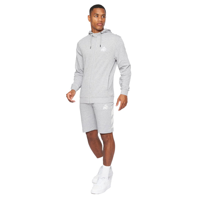 Grey Marl - Side - Kings Will Dream Mens Coby Full Zip Hoodie