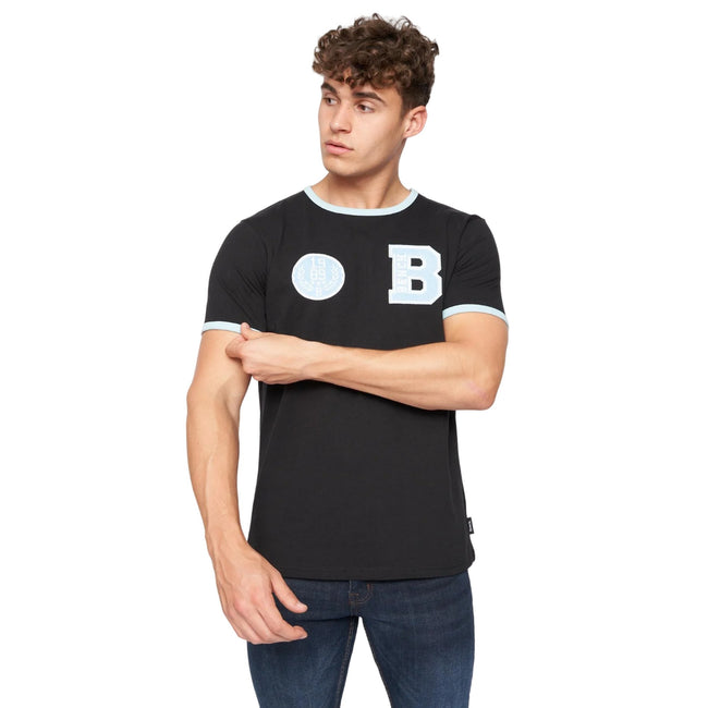 Black - Front - Bench Mens Ralphio T-Shirt