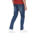 Stone Wash - Back - Henleys Mens Craze Comfort Straight Jeans