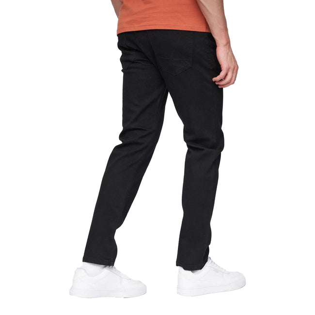 Black - Back - Henleys Mens Craze Comfort Straight Jeans