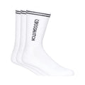 White - Front - Crosshatch Mens Peppy Sports Socks (Pack of 3)