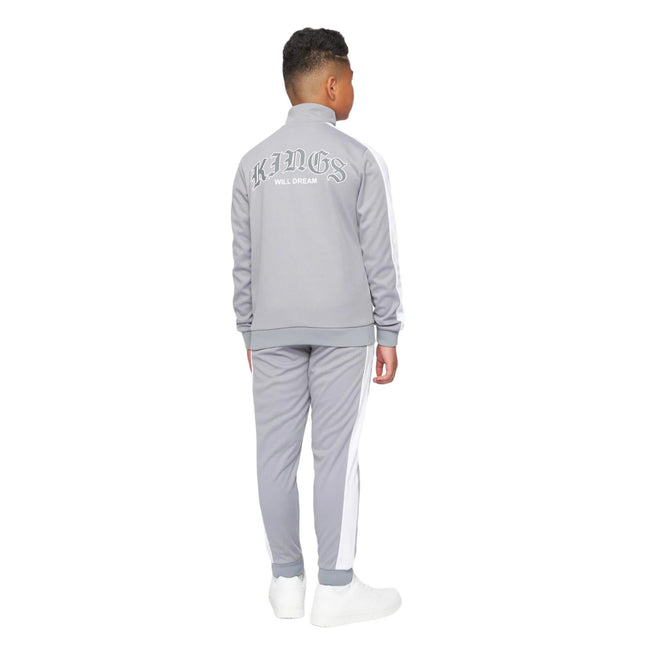 Sharkskin-Optic White - Back - Kings Will Dream Boys Waylo Full Zip Track Top