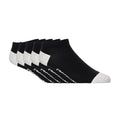 Black - Front - Crosshatch Mens Vitalblack Trainer Socks (Pack of 5)