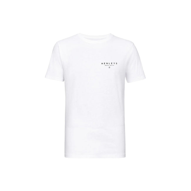 White-Black - Side - Henleys Mens Hencinq A T-Shirt (Pack of 5)