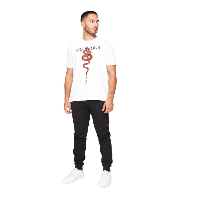 White - Side - Glorious Gangsta Mens Pythonidae 2.0 T-Shirt