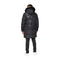 Black - Back - Glorious Gangsta Mens Omarez 2.0 Long Puffer Jacket