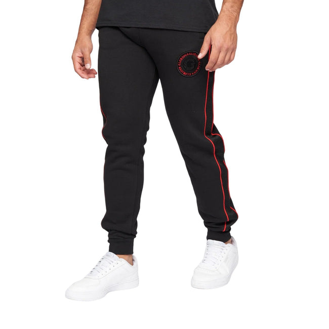 Black-Red - Front - Glorious Gangsta Mens Javier 3.0 Jogging Bottoms