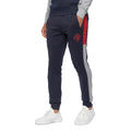Navy - Side - Crosshatch Mens Brayden Tracksuit