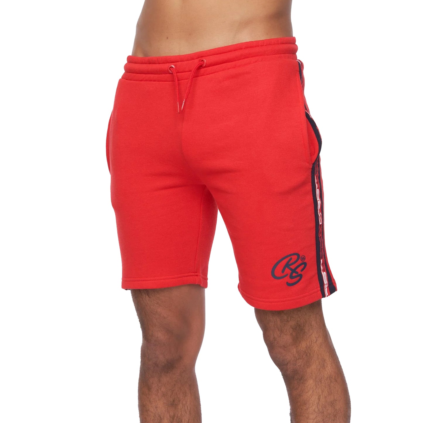 Red - Lifestyle - Crosshatch Mens Mentella Top & Shorts Set