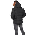 Black - Back - Crosshatch Mens Tenthley Embossed Padded Jacket