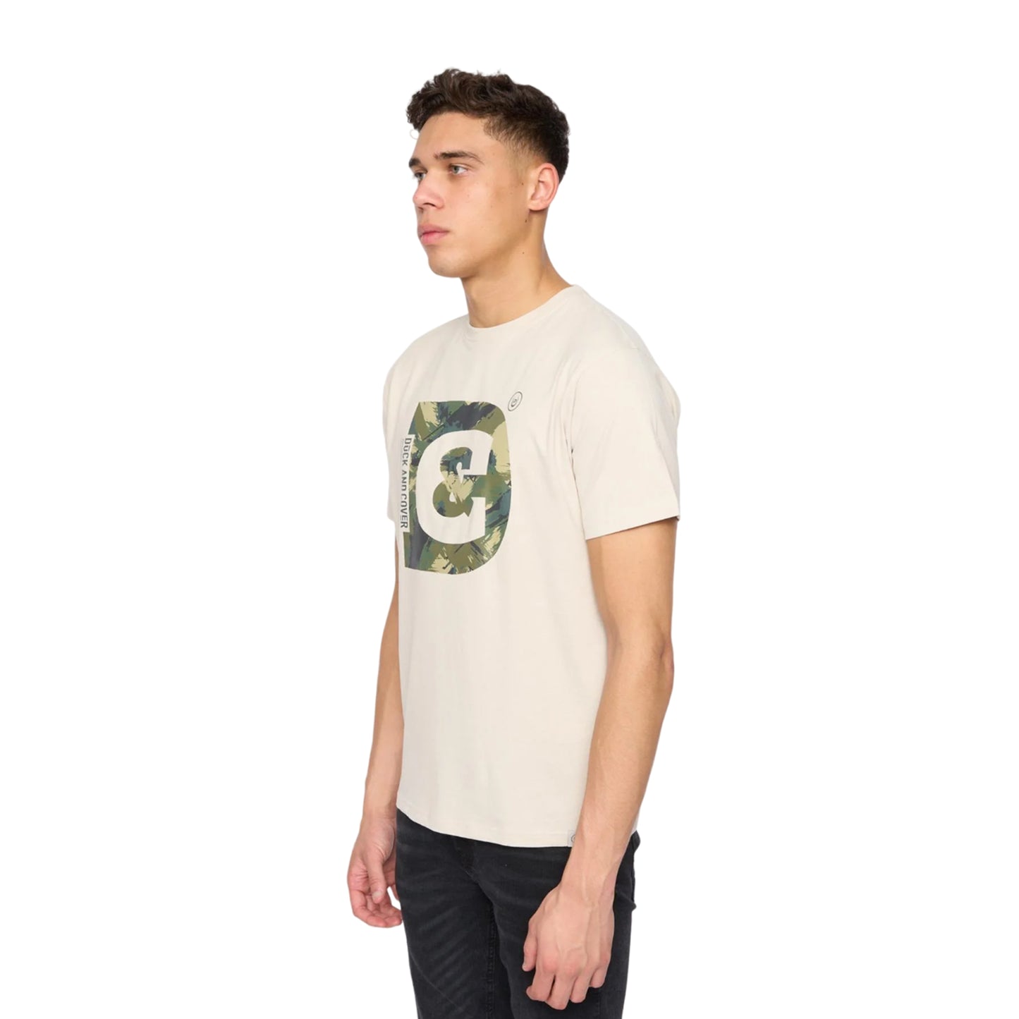 Off White - Side - Duck and Cover Mens Deecee T-Shirt