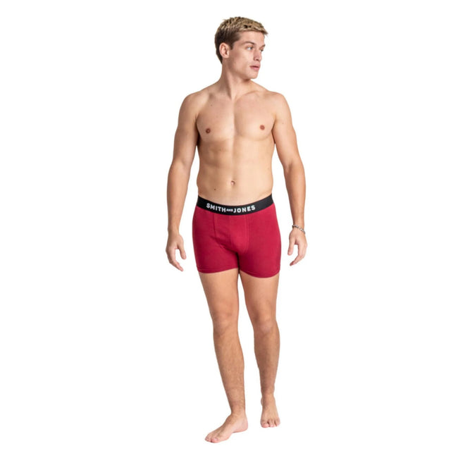 Multicoloured - Back - Smith & Jones Mens Kesden Boxer Shorts (Pack of 7)