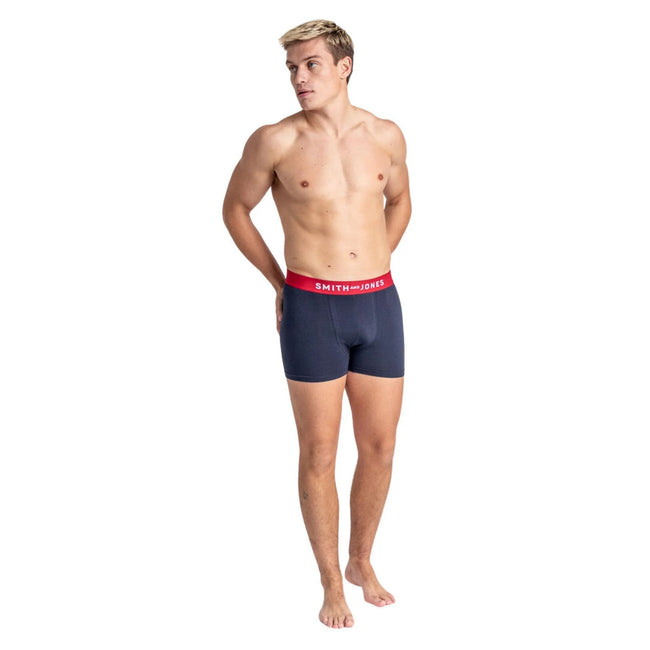 Multicoloured - Pack Shot - Smith & Jones Mens Kesden Boxer Shorts (Pack of 7)