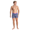 Blue-Pink - Back - Smith & Jones Mens Taden Assorted Designs Boxer Shorts (Pack of 7)
