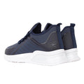 Navy-Green - Back - Crosshatch Mens Clarington Trainers