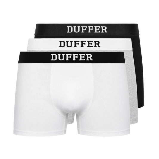 Multicoloured - Front - Duffer Mens Classic Boxer Shorts (Pack of 3)