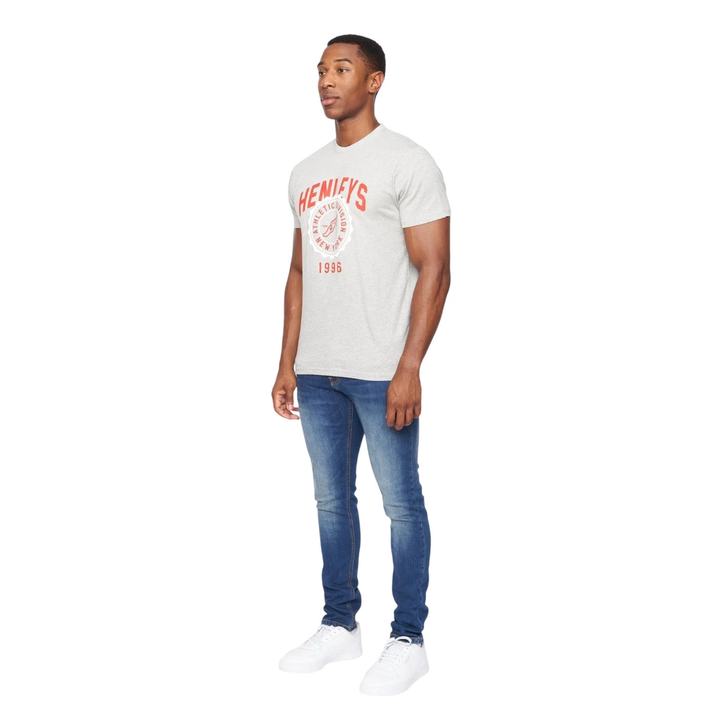 Grey Marl - Side - Henleys Mens Tipton T-Shirt