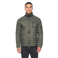 Olive - Front - Duck and Cover Mens Carricore Padded Jacket