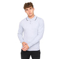 Light Grey Marl - Front - Bewley & Ritch Mens Ambrosden Knitted Polo Neck Jumper