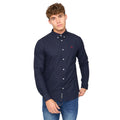 Dark Blue - Front - Bewley & Ritch Mens Chatmen Oxford Slim Shirt