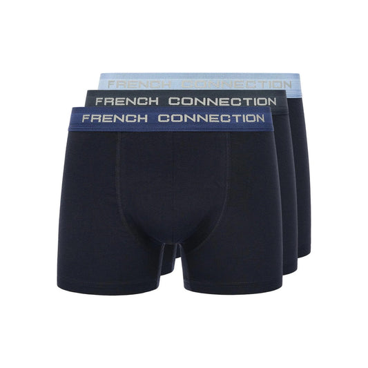 Navy - Front - French Connection Mens FC16 Boxer Shorts (Pack of 3)