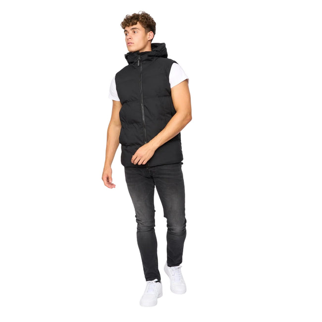 Black - Side - Crosshatch Mens Hanjo Gilet
