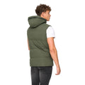 Olive - Back - Crosshatch Mens Hanjo Gilet