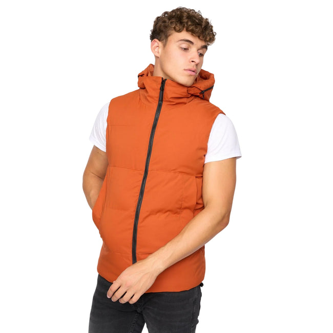 Red - Back - Crosshatch Mens Hanjo Gilet