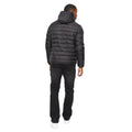 Black - Front - Crosshatch Mens Gattering Jacket