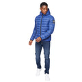 Royal Blue - Side - Crosshatch Mens Gattering Jacket