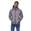 Charcoal - Front - Crosshatch Mens Gattering Jacket