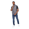 Charcoal - Side - Crosshatch Mens Gattering Gilet