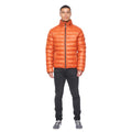 Orange - Side - Duck and Cover Mens Shemmy 2 Layer Quilted Jacket