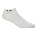 Light Grey-Black - Back - FCUK Mens Contrast Trainer Socks (Pack of 5)