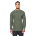 Forest Green - Front - Duck and Cover Mens Roxberry Long-Sleeved Polo Shirt